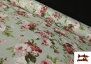 Tissu en Canvas Anti-Taches Floral Style Romantique