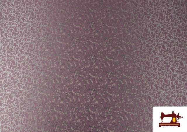 Tissu en Jacquard Fantaisie Largeur Spéciale 280 cm couleur Rose avec Nuances