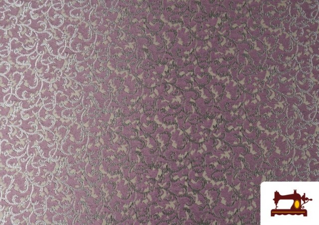 Acheter Tissu en Jacquard Fantaisie Largeur Spéciale 280 cm couleur Rose avec Nuances