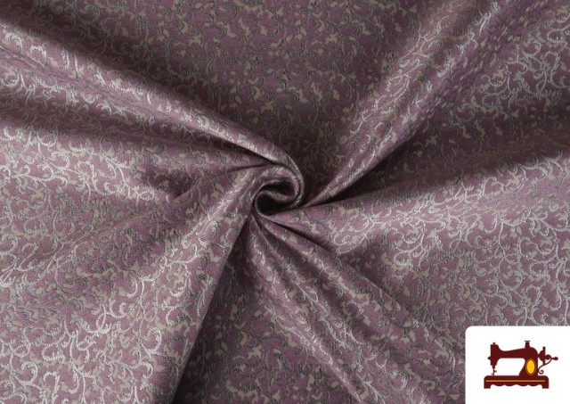 Vente de Tissu en Jacquard Fantaisie Largeur Spéciale 280 cm couleur Rose avec Nuances