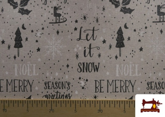Acheter en ligne copy of Tissu pour Décoration Imprimé avec Lettres de Noël