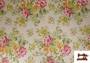 Acheter copy of Tissu en Canvas Imprimé avec Style Peinture Huile Florale