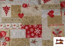 Vente de Tissu pour Décoration de Noël Largeur 280 cm couleur Beige