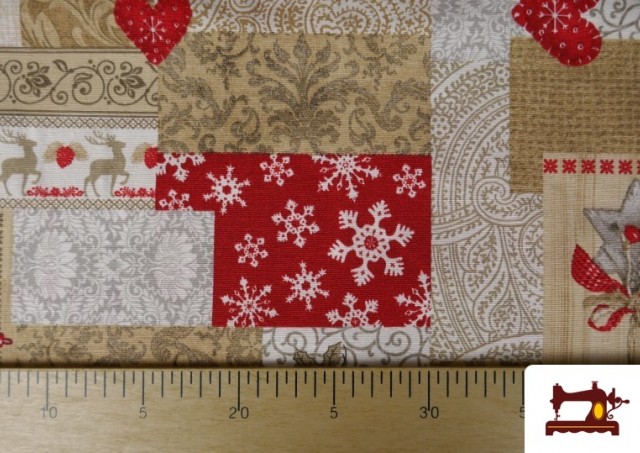 Vente en ligne de copy of Tissu pour Décoration Imprimé avec Lettres de Noël couleur Beige