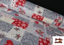 Tissu pour Décoration de Noël Largeur 280 cm couleur Gris