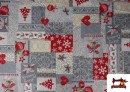 Acheter Tissu pour Décoration de Noël Largeur 280 cm couleur Gris