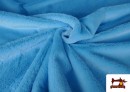 Tissu Poil Court Doux en Couleurs couleur Bleu turquoise