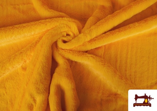 Vente de Tissu Poil Court Doux en Couleurs couleur Jaune