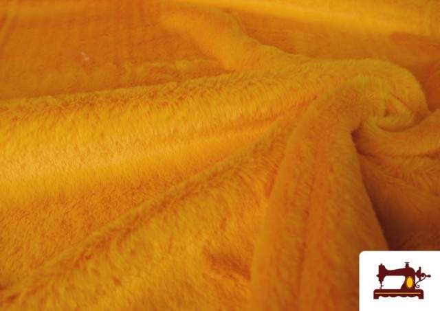 Vente en ligne de Tissu Poil Court Doux en Couleurs couleur Jaune