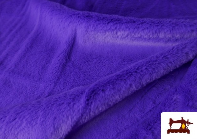 Acheter en ligne Tissu Poil Court Doux en Couleurs couleur Violet