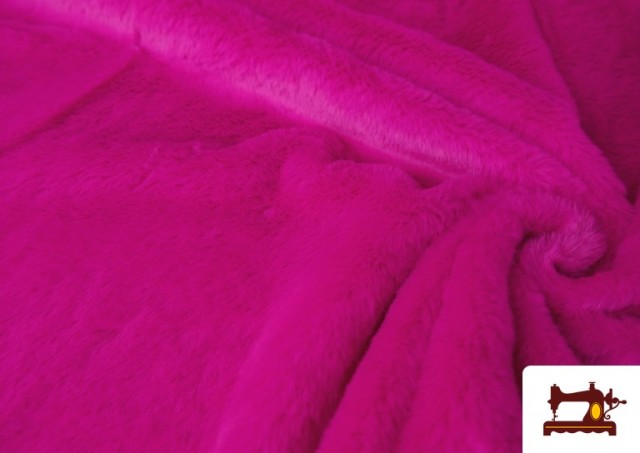 Vente en ligne de Tissu Poil Court Doux en Couleurs couleur Fuchsia