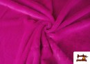 Tissu Poil Court Doux en Couleurs couleur Fuchsia