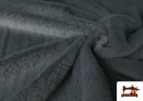 Tissu Poil Court Doux en Couleurs couleur Gris