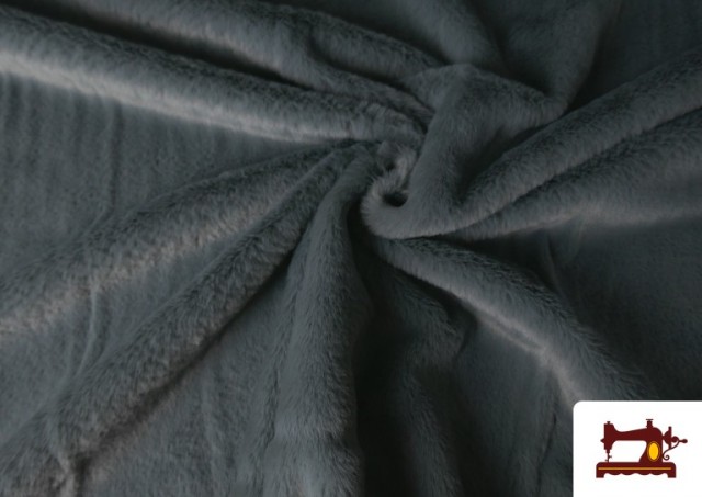 Acheter Tissu Poil Court Doux en Couleurs couleur Gris