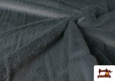 Vente de Tissu Poil Court Doux en Couleurs couleur Gris