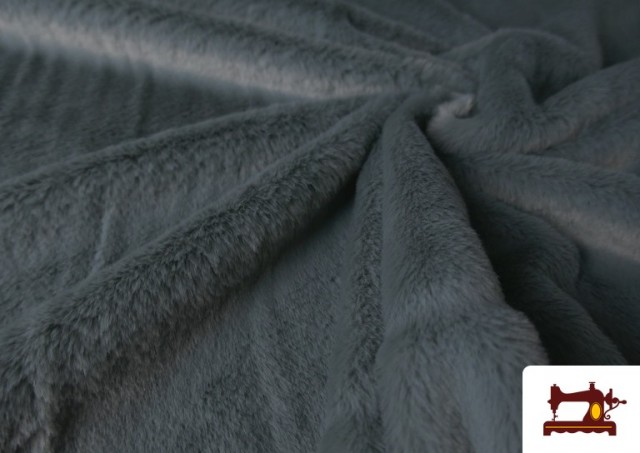 Vente de Tissu Poil Court Doux en Couleurs couleur Gris