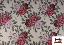Acheter Tissu pour Tapisserie en Gobelin Floral avec Roses