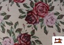 Vente de Tissu pour Tapisserie en Gobelin Floral avec Roses