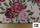 Acheter en ligne Tissu pour Tapisserie en Gobelin Floral avec Roses