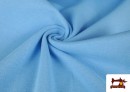 Acheter en ligne Tissu de Poing Canalé couleur Bleu