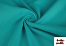 Tissu de Poing Canalé couleur Bleu turquoise