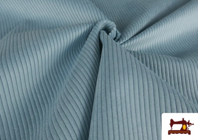 Acheter Tissu en Velours Côtelé de Couleurs couleur Bleu