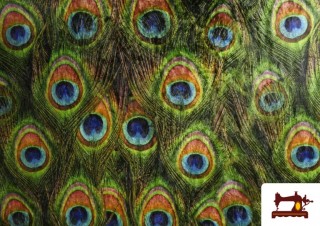 Acheter Tissu en Velours Imprimé avec Plumes Paon Acheter Tissu en Velours Imprimé avec Plumes Paon