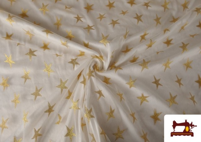 copy of Tissu en Tulle Imprimé Multicolore avec Paillettes/Strass/Brillants