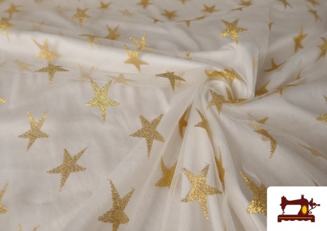 Acheter copy of Tissu en Tulle Imprimé Multicolore avec Paillettes/Strass/Brillants