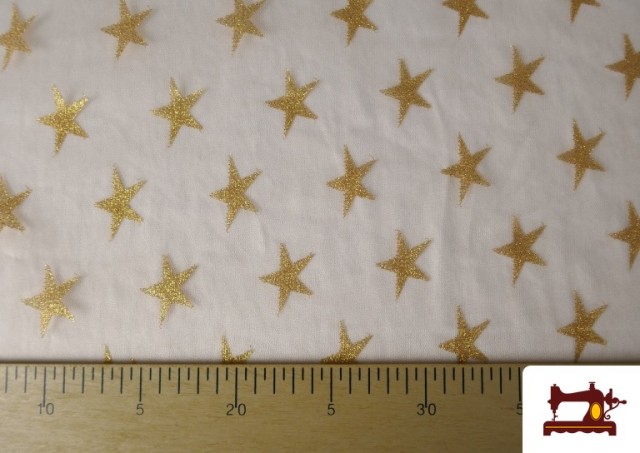 Acheter en ligne copy of Tissu en Tulle Imprimé Multicolore avec Paillettes/Strass/Brillants