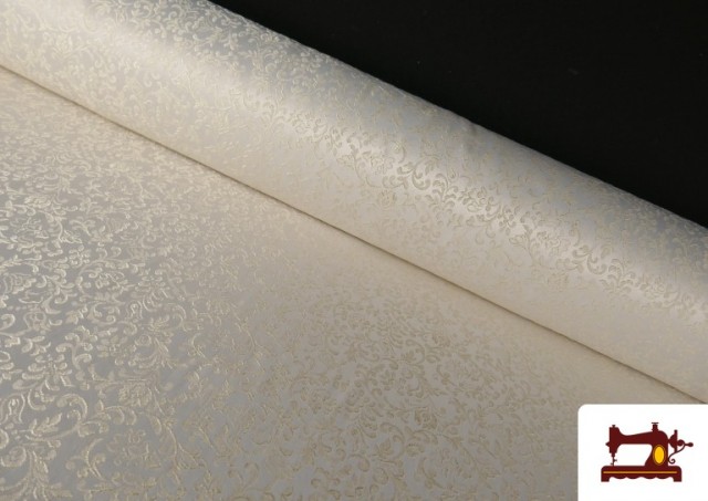 copy of Tissu en Brocart avec Lamé Argenté/Doré couleur Écru