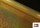 Acheter Tissu Sequins Hologramme Losanges Brillants couleur Doré