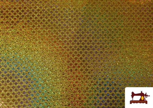 Vente de copy of Tissu avec Paillettes Animal Print Serpent couleur Doré