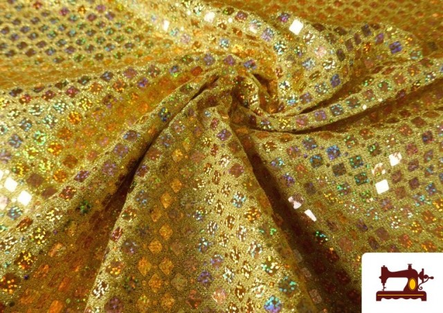 Acheter en ligne copy of Tissu avec Paillettes Animal Print Serpent couleur Doré