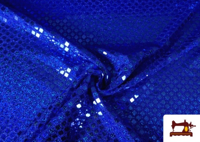 copy of Tissu avec Paillettes Animal Print Serpent couleur Gros bleu