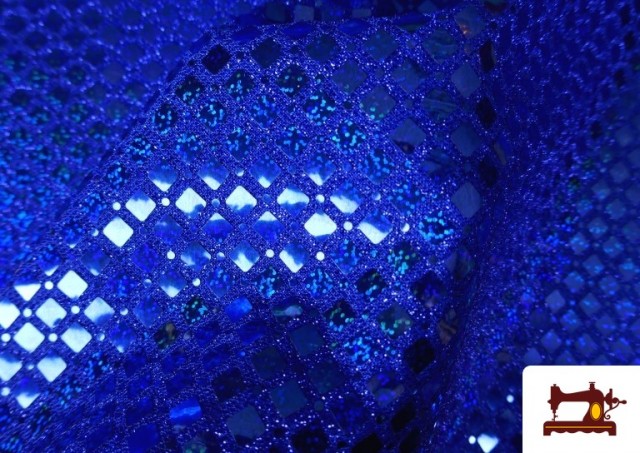 copy of Tissu avec Paillettes Animal Print Serpent couleur Gros bleu