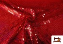Acheter en ligne copy of Tissu avec Paillettes Animal Print Serpent couleur Rouge