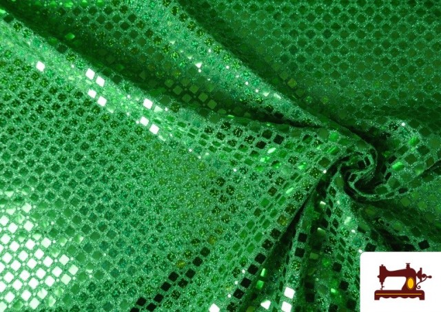 copy of Tissu avec Paillettes Animal Print Serpent couleur Vert