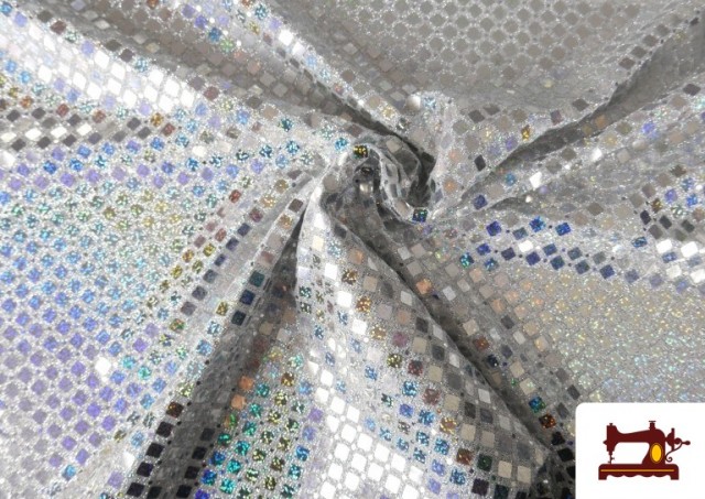 copy of Tissu avec Paillettes Animal Print Serpent couleur Argenté