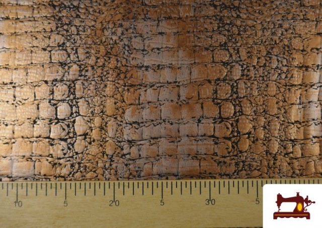 Acheter en ligne copy of Tissu en Cuir Synthétique et Lycra Velours couleur Brun