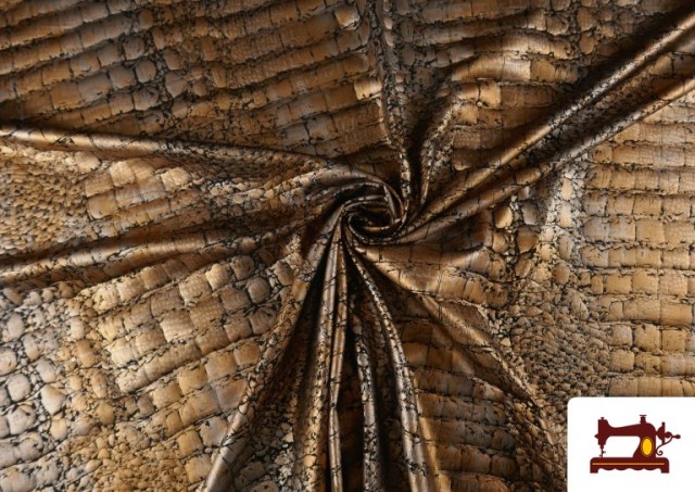 Vente en ligne de copy of Tissu en Cuir Synthétique et Lycra Velours couleur Brun