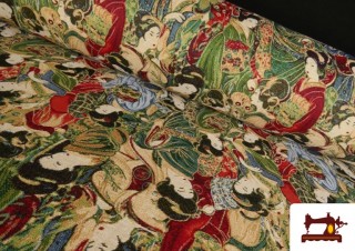 Tissu en Gobelin Japonais Geisha