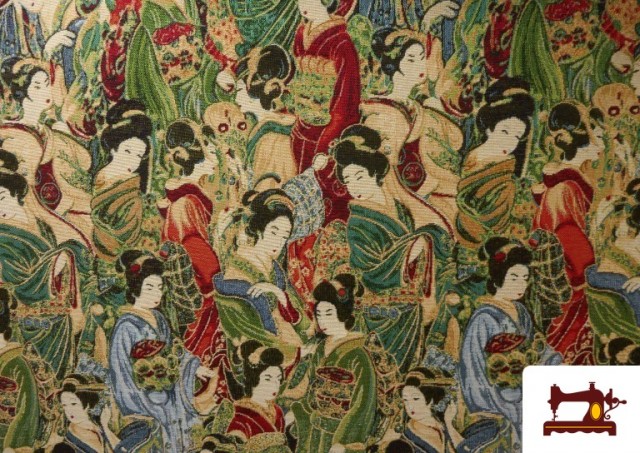Acheter Tissu en Gobelin Japonais Geisha