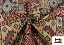 Vente en ligne de Tissu Gobelin imprimé Ethnique Bordures