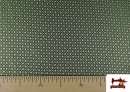 Acheter en ligne Tissu Jacquard pour Tapisserie et Décoration Géométrique couleur Vert