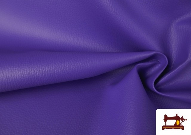 Acheter Tissu en Cuir Synthétique de Couleurs - Pièce 20 Mètres couleur Violet foncé