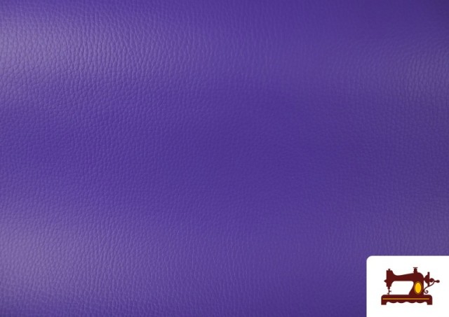 Tissu en Cuir Synthétique de Couleurs Eco couleur Violet foncé