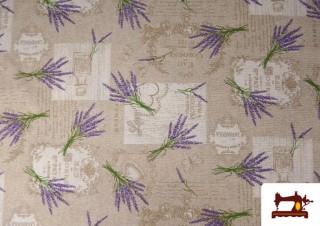 Vente de Tissu Imprimé avec Lavande