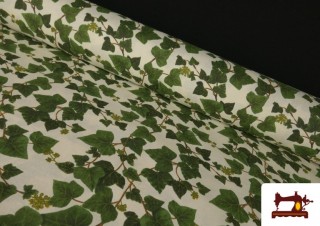 Tissu en Canvas Imprimé avec Lierres Tissu en Canvas Imprimé avec Lierres