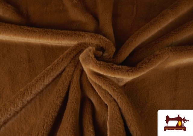 Vente de Tissu Poil Court Doux en Couleurs couleur Bronzé